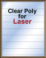 8.5" x 1.375"  CLEAR LASER GLOSSY LABELS Thumbnail