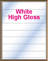 8.5" x 1.375" RECTANGLE GLOSSY WHITE LABELS Thumbnail