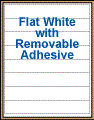 8.5" x 1.375" RECTANGLE REMOVABLE WHITE LABELS Thumbnail