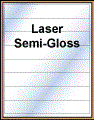 8.5" x 1.375" WHITE SEMI-GLOSS for LASER Thumbnail