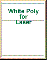 8.5" x 3.5" RECTANGLE WHITE POLY LASER LABELS Thumbnail