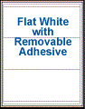 8.5" x  3.5" RECTANGLE REMOVABLE WHITE LABELS Thumbnail