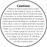 2" CIRCLE CAUTION LABELS ON ROLL Thumbnail