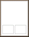 2.75 x 3.5 Integrated Label 24# WHITE BOND PAPER w/ 2 LABELS Thumbnail