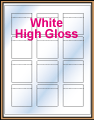 2.0625" x 2.15" RECTANGLE GLOSSY WHITE LABELS Thumbnail