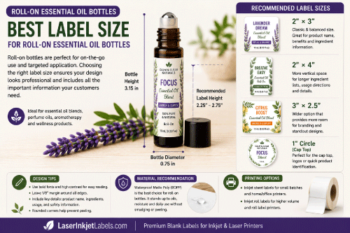 Roll-on essential oil bottle