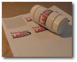 White Semi-Gloss Labels for inkjet printers.