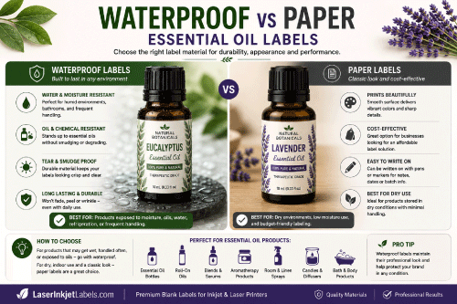 Waterproof versus paper labels