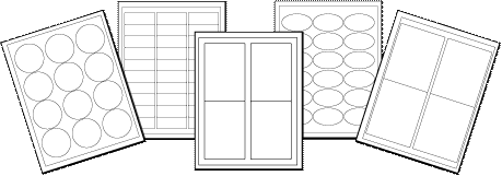 White uncoated labels for laser and inkjet printers.